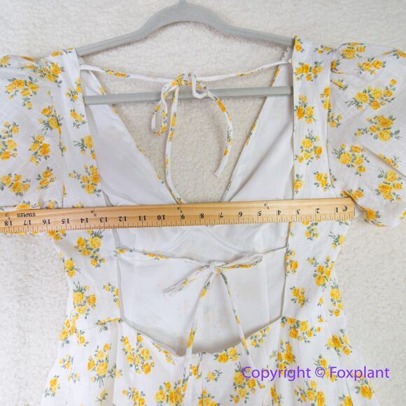 New! Astr the label lovegrove floral pilaf sleeve underwire dress, size L - Picture 7 of 16